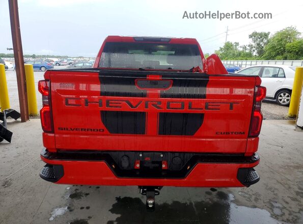1GCPWBEK7MZ319934 2021 CHEVROLET SILVERADO Red Vista trasera