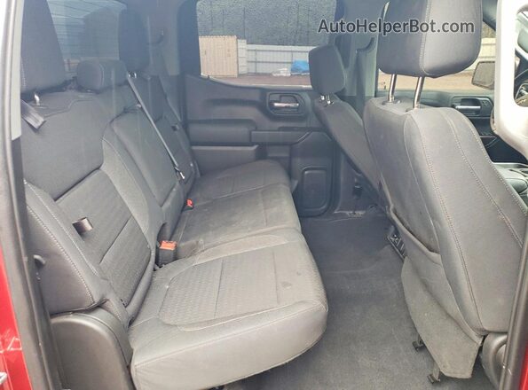 1GCPWCED5KZ372541 2019 CHEVROLET SILVERADO Red Widok tylnych siedzeń