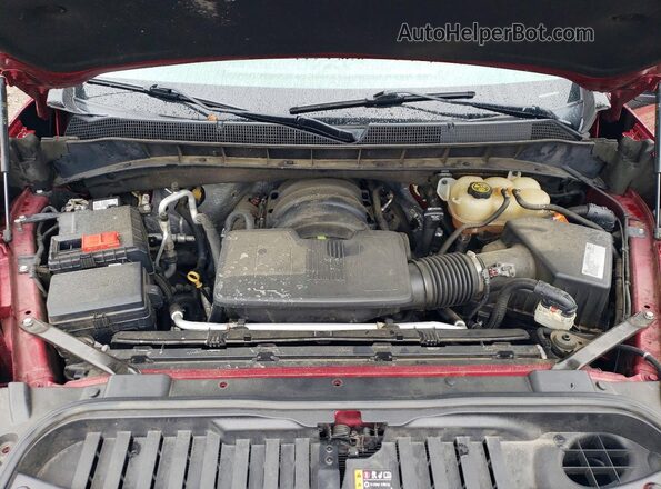 1GCPWCED5KZ372541 2019 CHEVROLET SILVERADO Red Widok wnętrza z tyłu