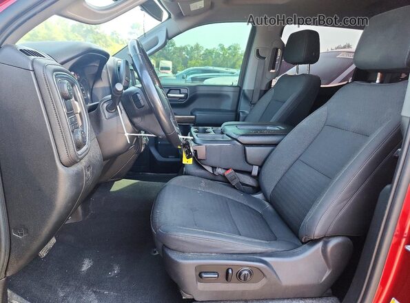 1GCPWCED5KZ372541 2019 CHEVROLET SILVERADO Red Widok wnętrza z przodu