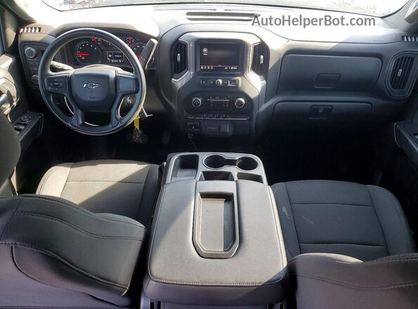 1GCPYCEF6MZ298528 2021 CHEVROLET SILVERADO Gray Вид панелі приладів