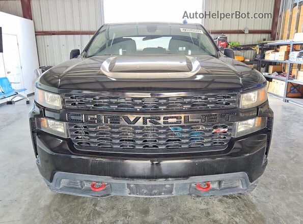 1GCPYCEH5MZ383586 2021 CHEVROLET SILVERADO Black Widok z przodu