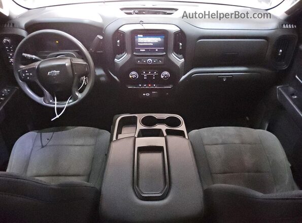 1GCPYCEH5MZ383586 2021 CHEVROLET SILVERADO Black Widok deski rozdzielczej