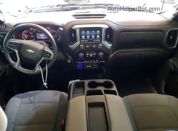 1GCPYDEK0KZ369657 2019 CHEVROLET SILVERADO White Առջևի վահանակի տեսք