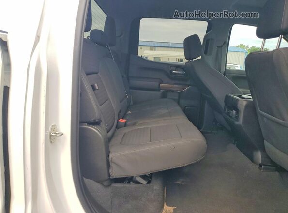 1GCPYEEK0MZ413357 2021 CHEVROLET SILVERADO White Հետևի նստատեղերի տեսք