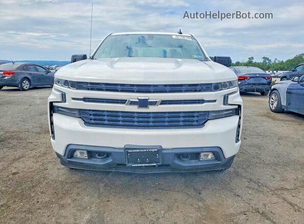 1GCPYEEK0MZ413357 2021 CHEVROLET SILVERADO White Դիմացի տեսք
