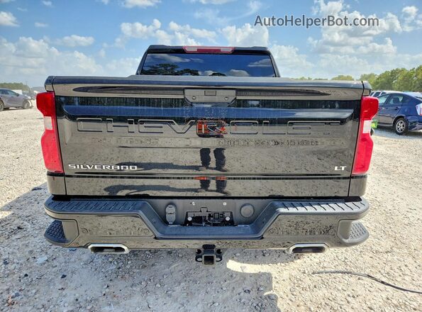 1GCPYFED2NZ196886 2022 CHEVROLET SILVERADO Black Вид ззаду
