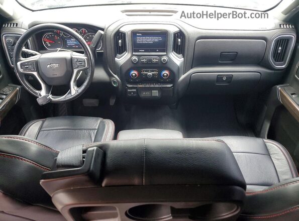 1GCPYFED8KZ356135 2019 CHEVROLET SILVERADO Charcoal Widok deski rozdzielczej