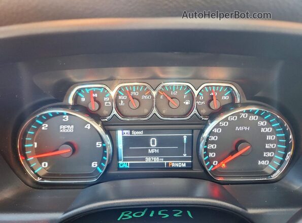 1GCRCREC0GZ269143 2016 CHEVROLET SILVERADO Silver Instrument cluster view