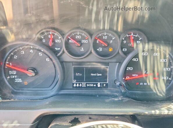 1GCRKAED8SZ244464 2025 CHEVROLET SILVERADO Black Vista del cuadro de instrumentos