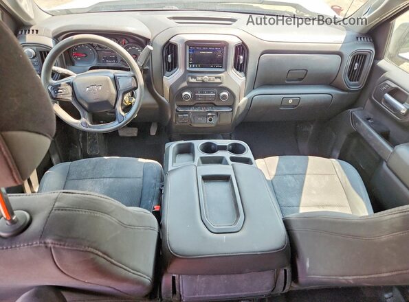1GCRYCEF2KZ245282 2019 CHEVROLET 1500 White Widok deski rozdzielczej