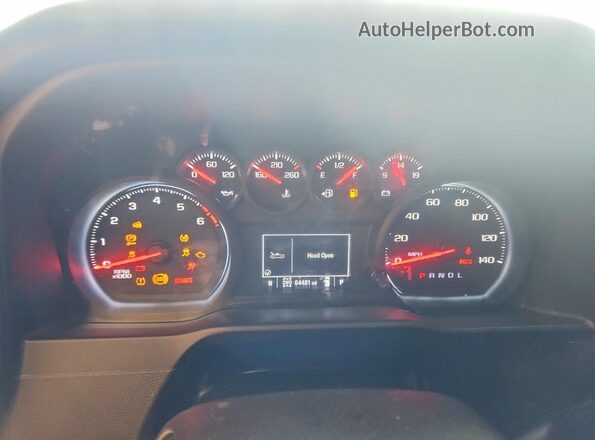 1GCRYCEF3KZ342586 2019 CHEVROLET SILVERADO Black Вид щитка приладів
