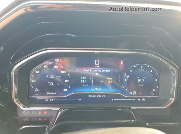1GCUDGEL8RZ280714 2024 CHEVROLET SILVERADO Black Instrument cluster view