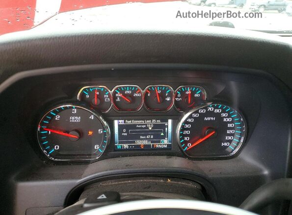 1GCUKREC1GF130301 2016 CHEVROLET SILVERADO Red ხელსაწყოთა პანელის ხედი