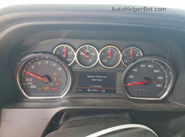 1GCUYEED4KZ249788 2019 CHEVROLET SILVERADO Синий Вид щитка приборов