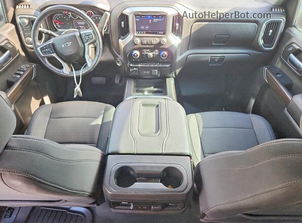 1GCUYEED7MZ400366 2021 CHEVROLET SILVERADO Blue Առջևի վահանակի տեսք