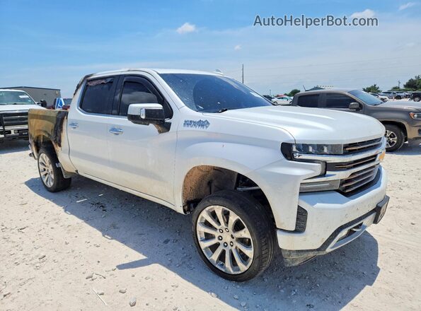1GCUYHED5KZ170907 2019 CHEVROLET SILVERADO Белый Передняя правая четверть