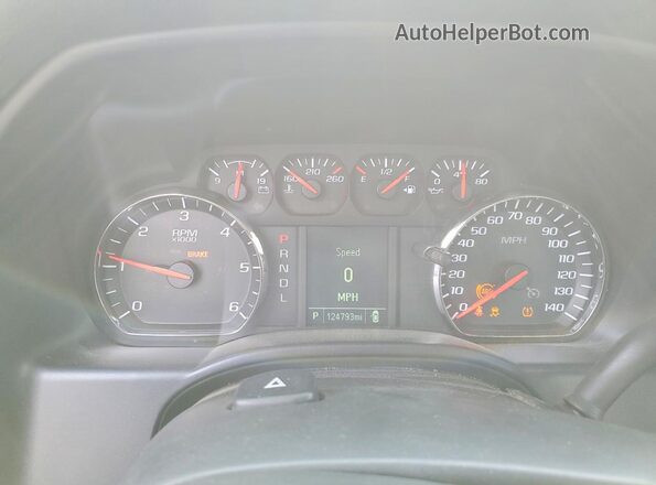 1GCVKNEC0HZ251284 2017 CHEVROLET SILVERADO White ხელსაწყოთა პანელის ხედი