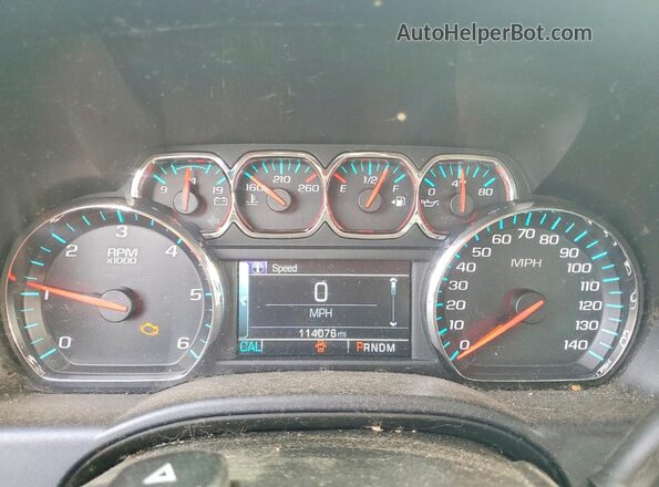 1GCVKREC0GZ167522 2016 CHEVROLET SILVERADO Коричневый Вид щитка приборов
