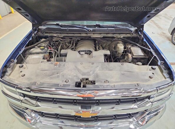 1GCVKREC5GZ341715 2016 CHEVROLET SILVERADO Blue Սալոնի հետևի տեսք