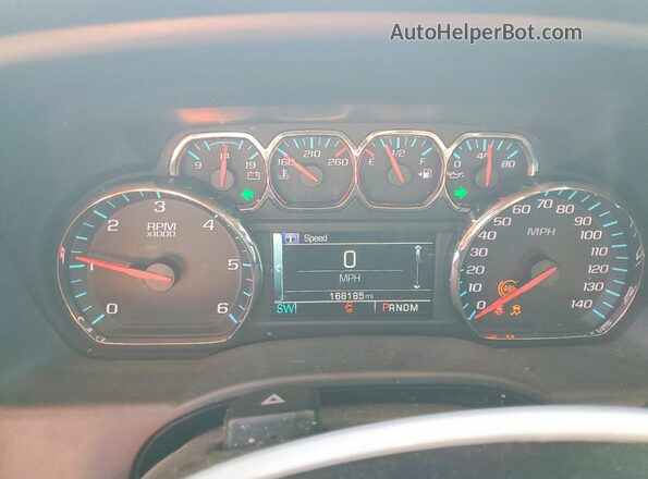 1GCVKREC5GZ370650 2016 CHEVROLET SILVERADO Blue Vista del cuadro de instrumentos