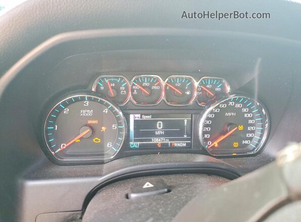 1GCVKREC6GZ215184 2016 CHEVROLET SILVERADO Black ხელსაწყოთა პანელის ხედი