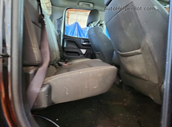 1GCVKREC7GZ355261 2016 CHEVROLET SILVERADO Black Widok tylnych siedzeń