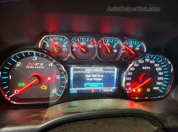 1GCVKREC7GZ355261 2016 CHEVROLET SILVERADO Black Widok zestawu wskaźników
