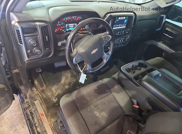 1GCVKREC7GZ355261 2016 CHEVROLET SILVERADO Black Widok deski rozdzielczej