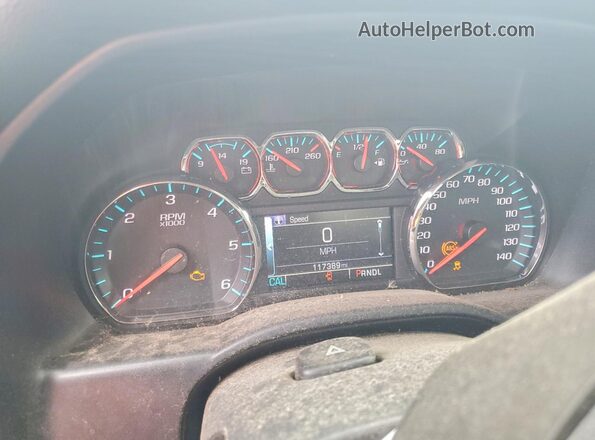 1GCVKREH2JZ301367 2018 CHEVROLET SILVERADO Черный Вид щитка приборов