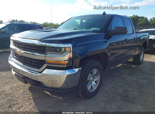 1GCVKREH4JZ154730 2018 CHEVROLET SILVERADO Black წინა მარცხენა ხედი სამი მეოთხედიდან