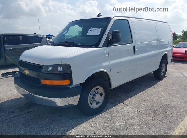 1GCWGAF14M1312141 2021 CHEVROLET EXPRESS White Առջևի ձախ երեք քառորդ տեսարան