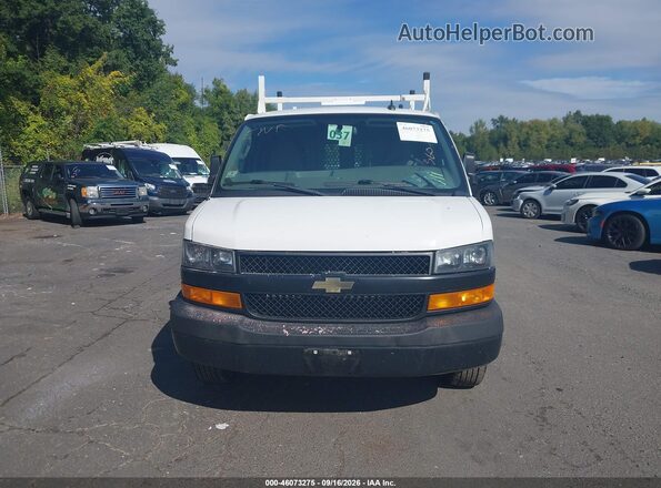 1GCWGAFP4K1255537 2019 CHEVROLET EXPRESS White Widok zestawu wskaźników