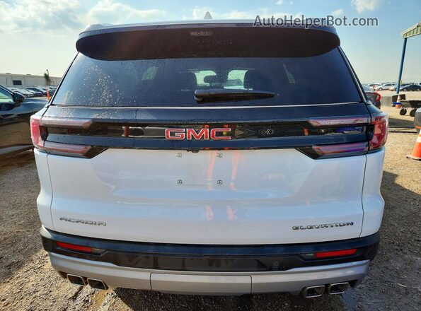 1GKENKKSXTJ275685 2026 GMC ACADIA White Հետևի տեսք