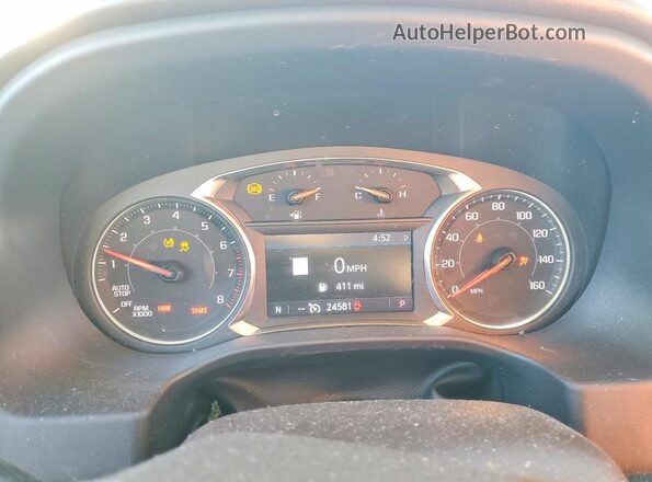 1GKKNML47PZ170107 2023 GMC ACADIA White Widok zestawu wskaźników
