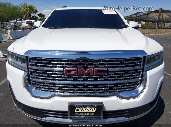 1GKKNPL41PZ221862 2023 GMC ACADIA White Instrument cluster view