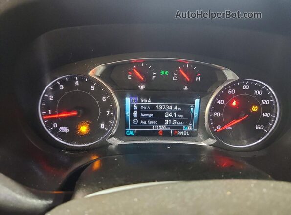 1GKKNVLS2HZ313759 2017 GMC ACADIA White Vista del cuadro de instrumentos