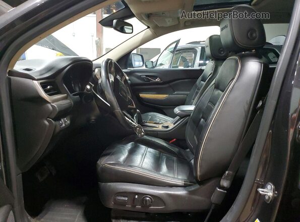 1GKKNXLS0HZ119338 2017 GMC ACADIA Black Widok wnętrza z przodu