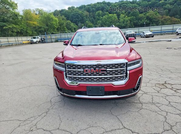 1GKKNXLS2LZ119589 2020 GMC ACADIA Burgundy Widok z przodu