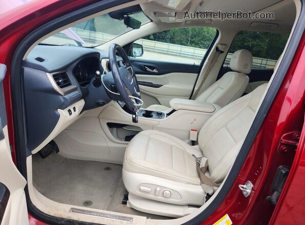 1GKKNXLS2LZ119589 2020 GMC ACADIA Burgundy Widok wnętrza z przodu