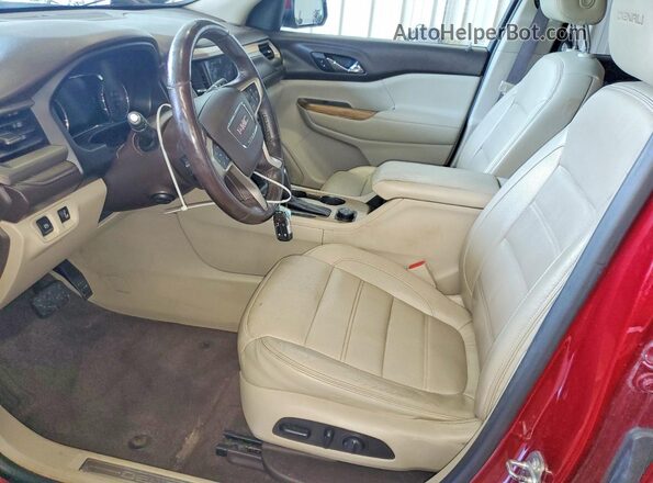 1GKKNXLS8HZ170781 2017 GMC ACADIA Burgundy წინა სალონის ხედი