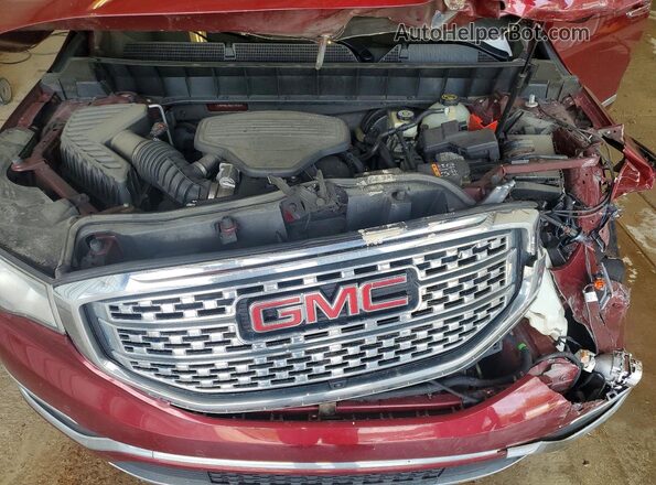 1GKKNXLS8HZ170781 2017 GMC ACADIA Burgundy ძრავის განყოფილების ხედი