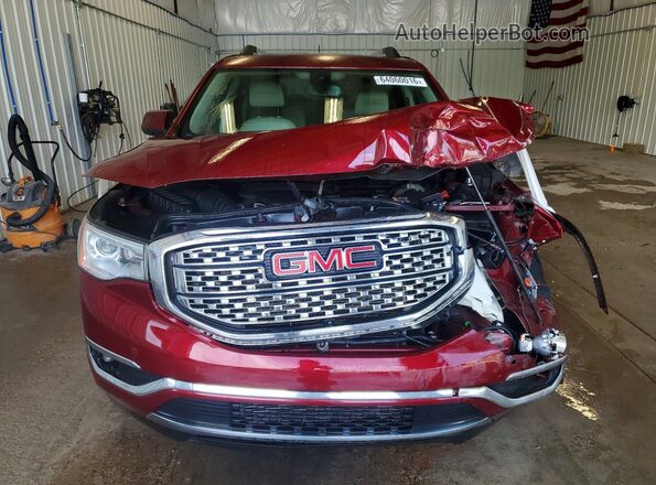 1GKKNXLS8HZ170781 2017 GMC ACADIA Burgundy წინა ხედი