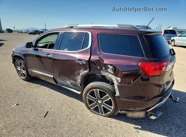 1GKKNXLSXHZ240720 2017 GMC ACADIA Maroon Rear left