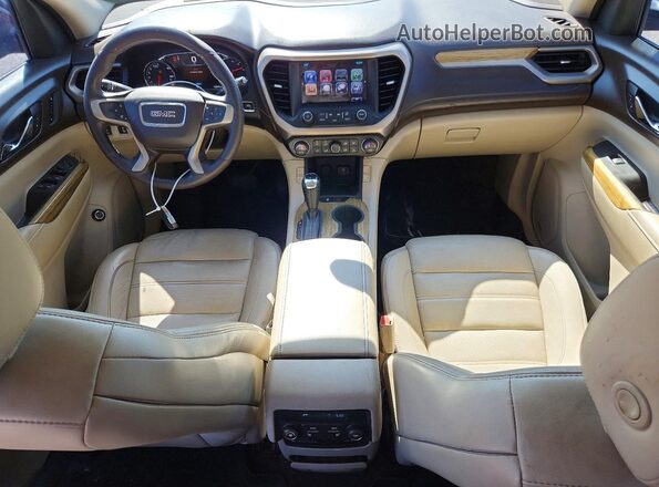 1GKKNXLSXHZ240720 2017 GMC ACADIA Maroon Dashboard view