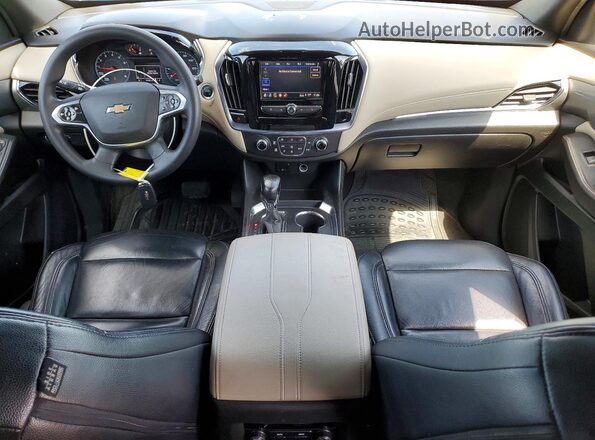 1GNERFKW4NJ118304 2022 CHEVROLET TRAVERSE Синий Вид панели приборов
