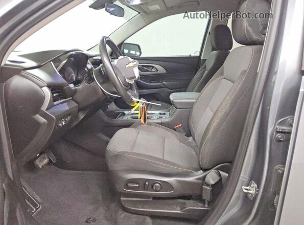 1GNERGKW1MJ161812 2021 CHEVROLET TRAVERSE Silver Front interior view