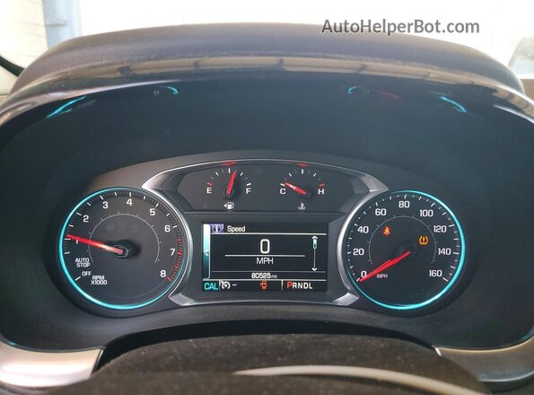 1GNERGKWXJJ146298 2018 CHEVROLET TRAVERSE Maroon Սարքավորումների վահանակի տեսք