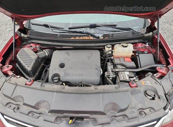 1GNERGKWXKJ119331 2019 CHEVROLET TRAVERSE Red Vista del compartimento del motor
