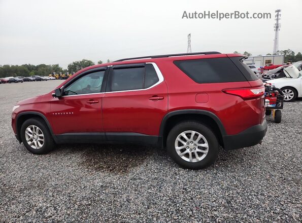 1GNERGKWXKJ119331 2019 CHEVROLET TRAVERSE Red Trasero izquierdo